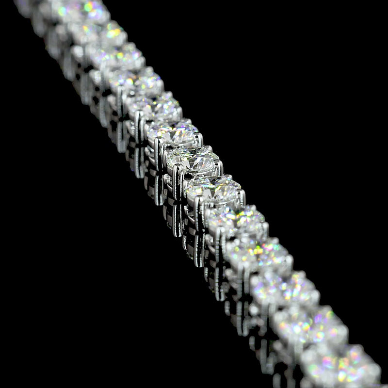 11ctw Prong Round Lariat Necklace