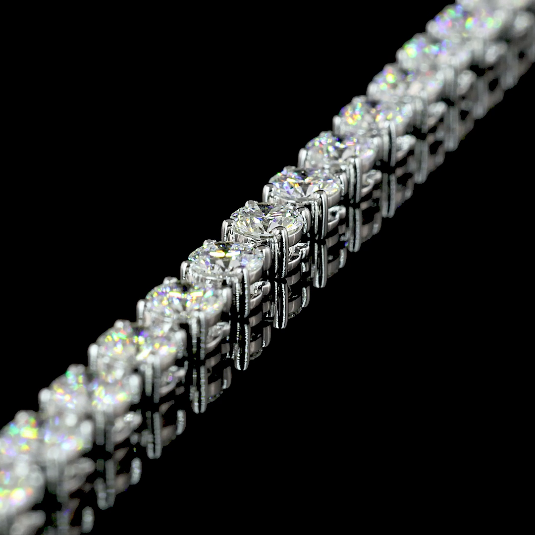 11ctw Prong Round Lariat Necklace