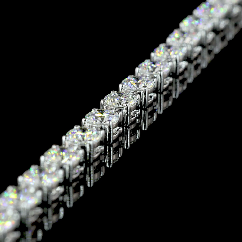 11ctw Prong Round Lariat Necklace