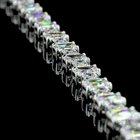 36ctw Prong Emerald Station Necklace