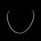 10ctw Prong Round Tennis Necklace