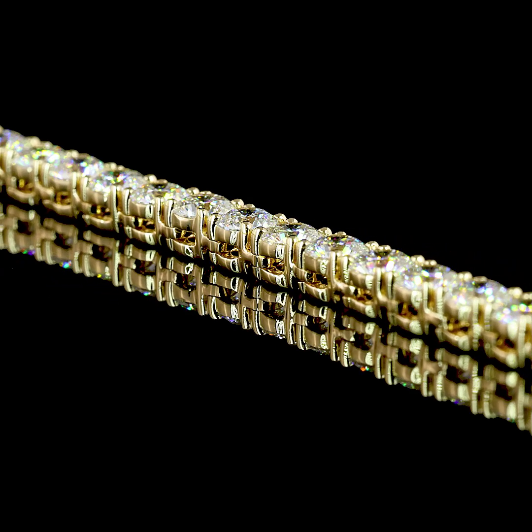 10ctw Prong Round Tennis Necklace