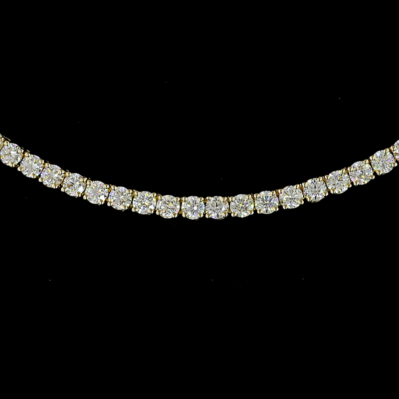5ctw Prong Round Tennis Necklace