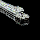 14ctw Prong Radiant & Round Lariat Necklace