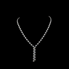 8ctw Prong Round Lariat Necklace