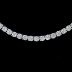 14ctw Prong Round Tennis Necklace