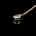 1-1/4ctw Prong Pear & Round Lariat Necklace