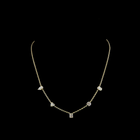 2-1/2ctw Prong Round, Heart, Pear & Emerald Station Necklace