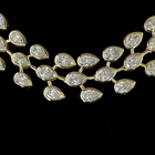 16ctw Bezel East West Pear Special Necklace