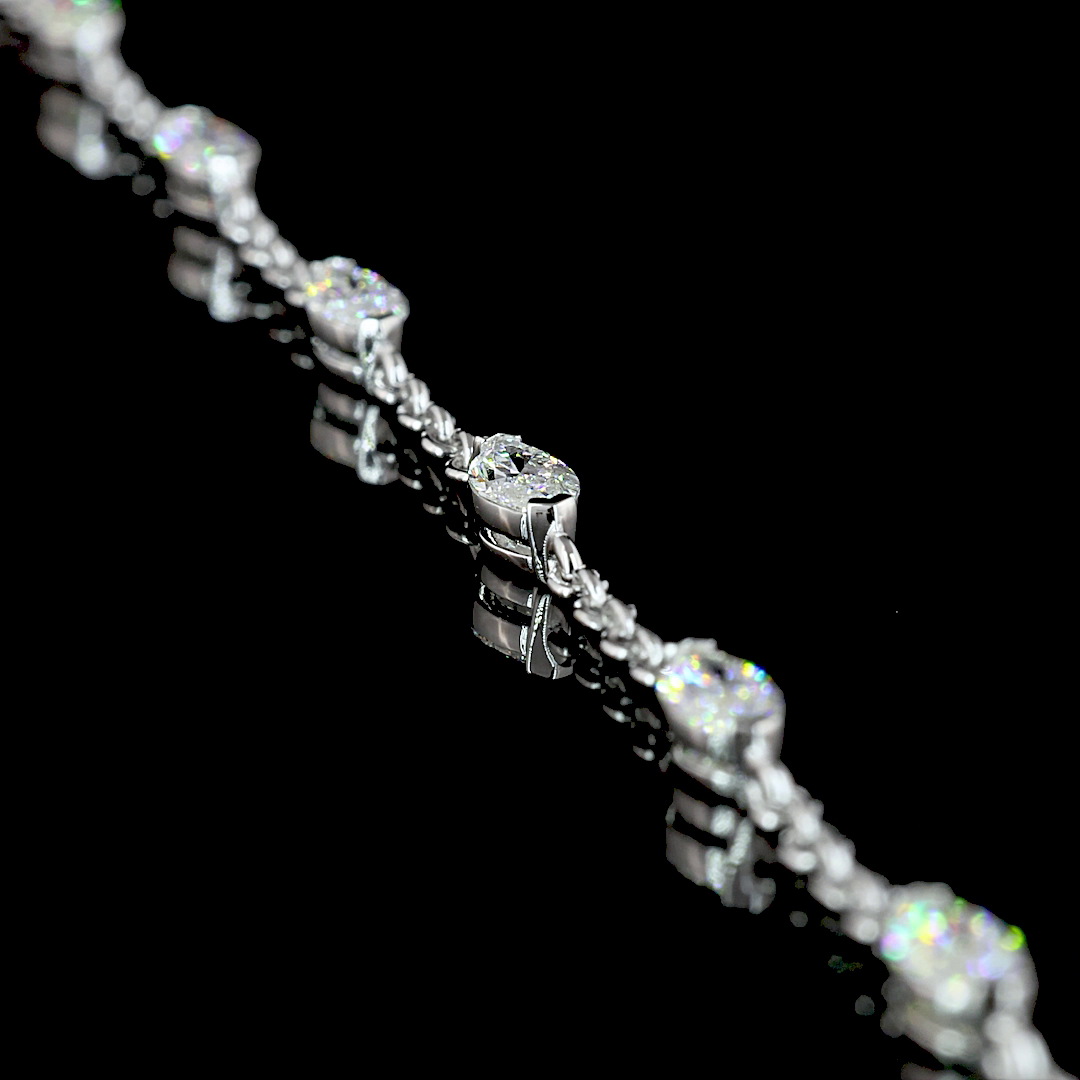 5ctw Prong Pear & Marquise Special Necklace