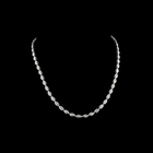 11ctw Bezel East West Marquise Tennis Necklace