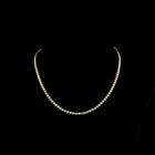 6ctw Bezel Round Tennis Necklace