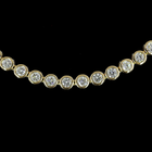 6ctw Bezel Round Tennis Necklace