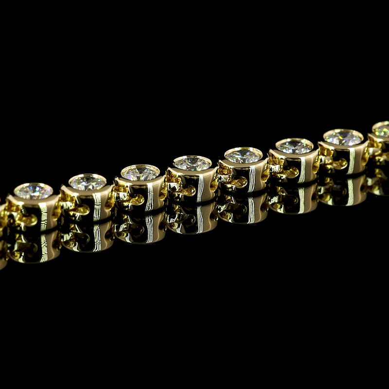 6ctw Bezel Round Tennis Necklace