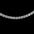 7ctw Prong Round Tennis Necklace