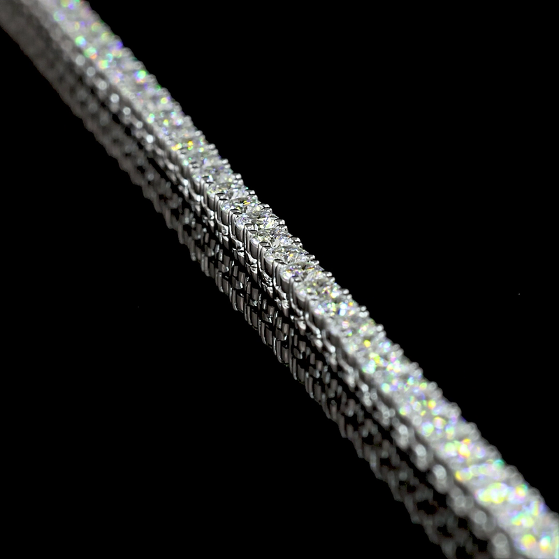 7ctw Prong Round Tennis Necklace