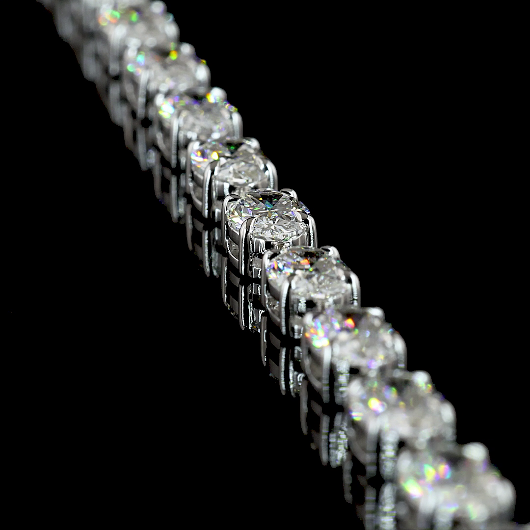19ctw Prong East West Oval Lariat Necklace