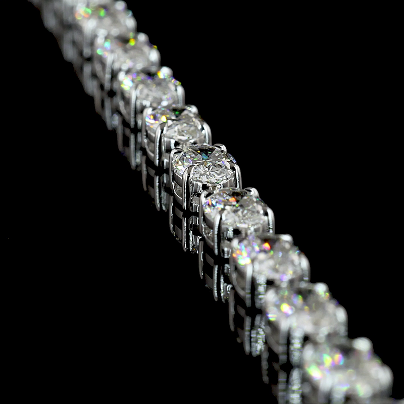 19ctw Prong East West Oval Lariat Necklace