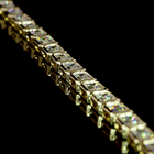 9ctw Bezel East West Emerald Tennis Necklace