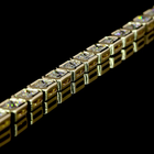 9ctw Bezel East West Emerald Tennis Necklace