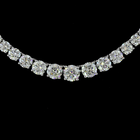 7ctw Prong Round Riviera Tennis Necklace