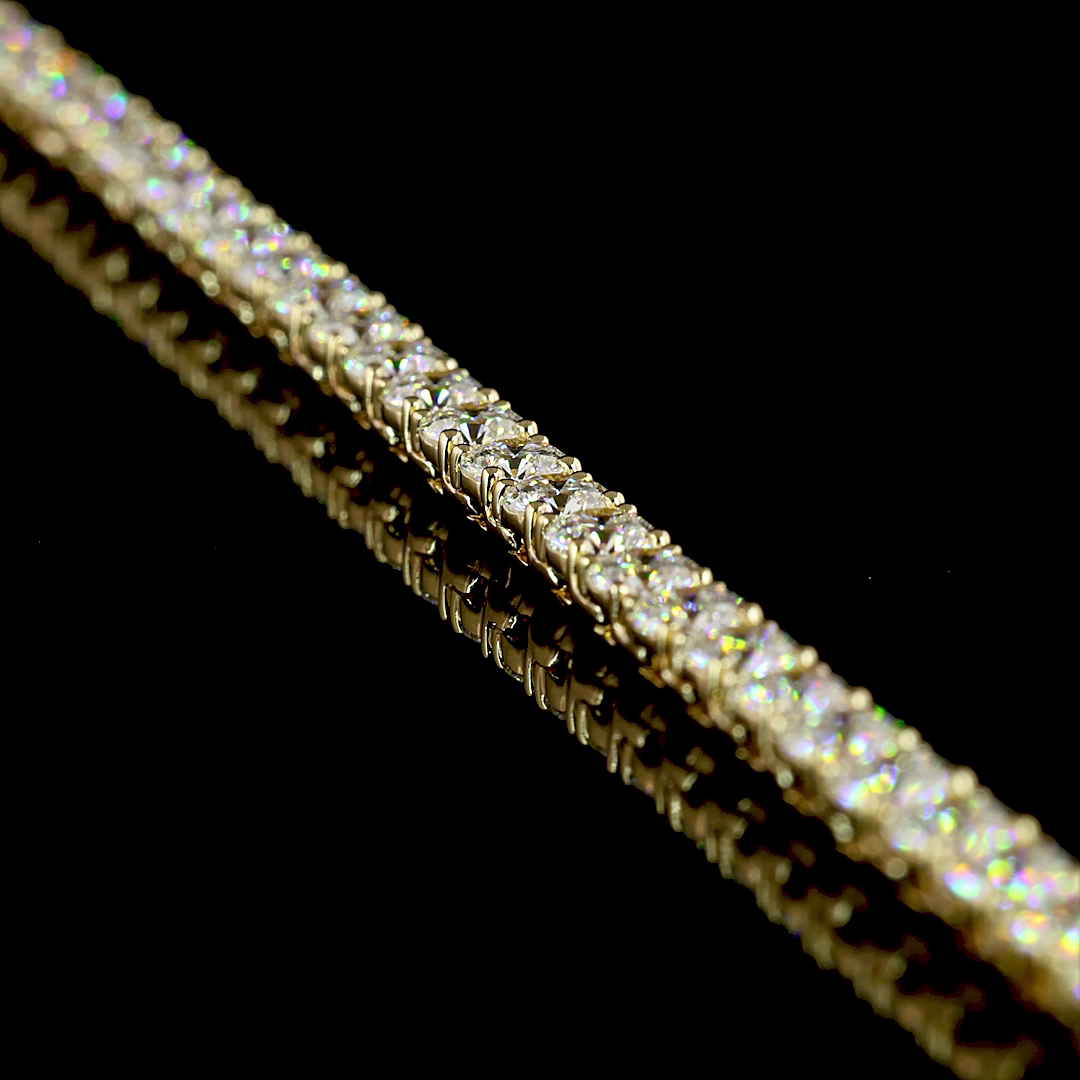 18ctw Prong Round Tennis Necklace