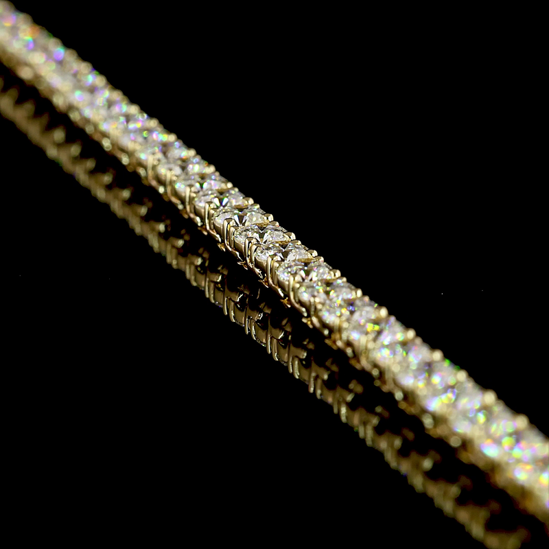 18ctw Prong Round Tennis Necklace