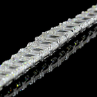 47ctw Prong Emerald Riviera Tennis Necklace