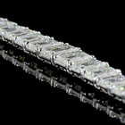 47ctw Prong Emerald Riviera Tennis Necklace