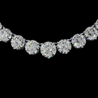 40ctw Prong Round Riviera Tennis Necklace