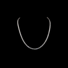 20ctw Prong Antique Asscher Tennis Necklace