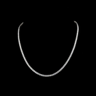 12ctw Prong Round Tennis Necklace