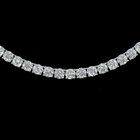 12ctw Prong Round Tennis Necklace