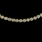 8ctw Bezel Round Riviera Tennis Necklace