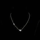 2-1/2ctw Prong Pear Station Necklace
