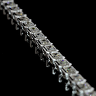 13ctw Bezel East West Emerald Tennis Necklace