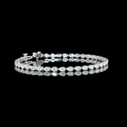 4ctw Prong East West Pear Tennis Bracelet