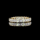 2ctw Half Bezel Asscher Eternity Band