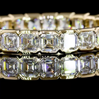 2ctw Half Bezel Asscher Eternity Band