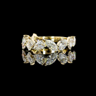 2ctw Mixed Shape Inclined Prong Diamond 3/4 Eternity Band