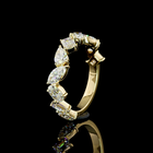 2ctw Mixed Shape Inclined Prong Diamond 3/4 Eternity Band