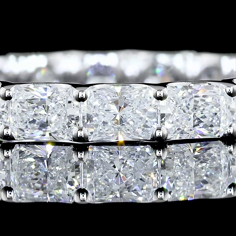 2ctw Prong Radiant 3/4 Eternity Band