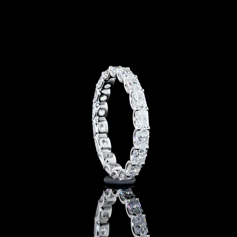 2ctw Prong Radiant 3/4 Eternity Band