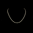 5ctw Bezel Round Station Necklace