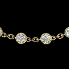 5ctw Bezel Round Station Necklace