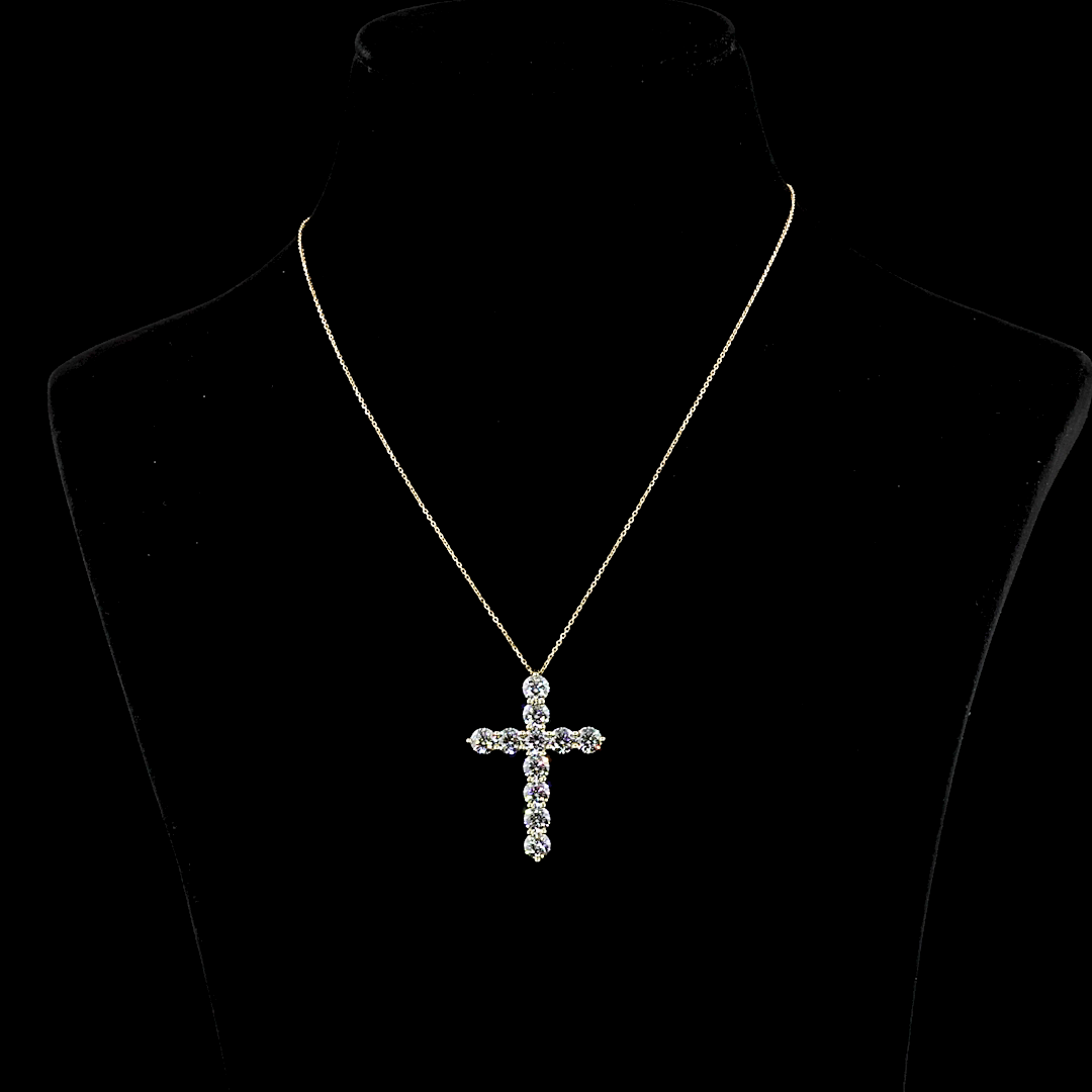 5ctw Prong Round Symbol Pendant
