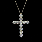 5ctw Prong Round Symbol Pendant