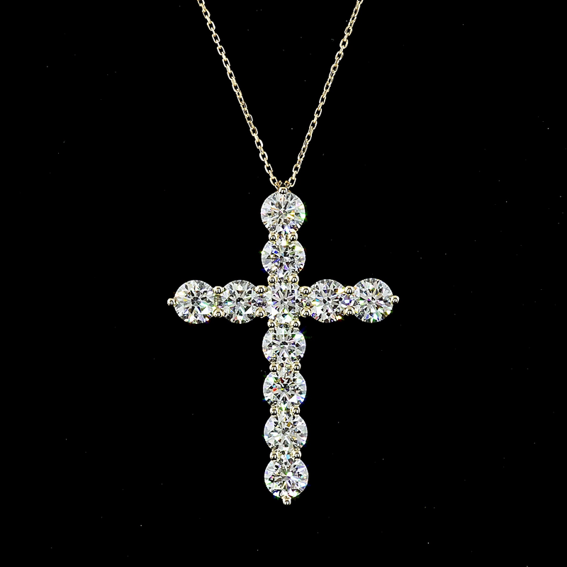 5ctw Prong Round Symbol Pendant