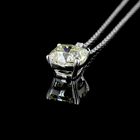 2-1/4ctw Prong Cushion & Round Pendant