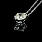 2-1/4ctw Prong Cushion & Round Pendant Pendant